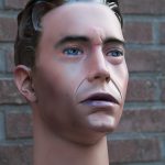 Handbeschilderde etalagepop (EP-18-01) Mannequin special paint EP-18-01